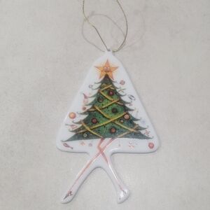 Clare Mackie 2005 Royal Worcester Dancing Christmas Tree Ornament
